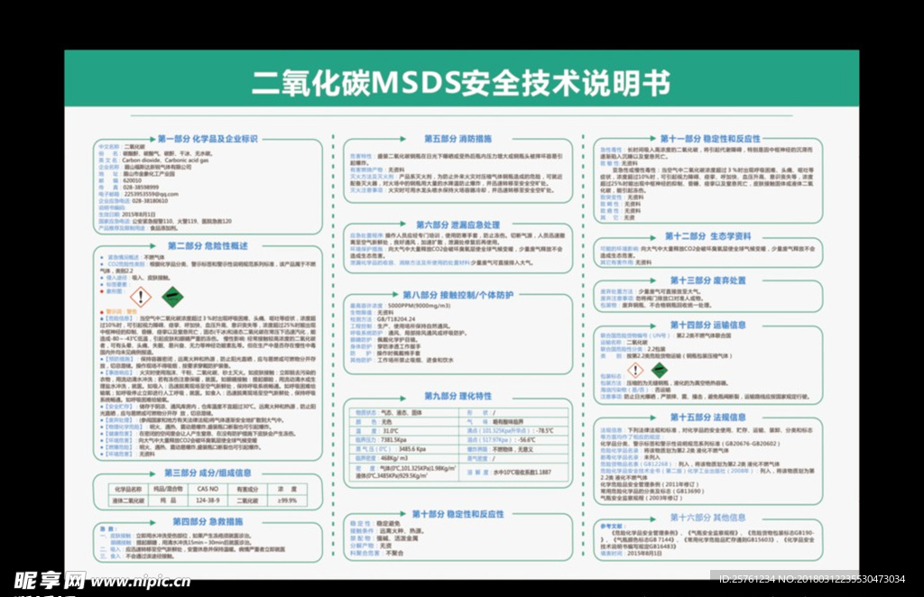 二氧化碳安全说明书