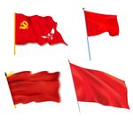 矢量红旗素材图