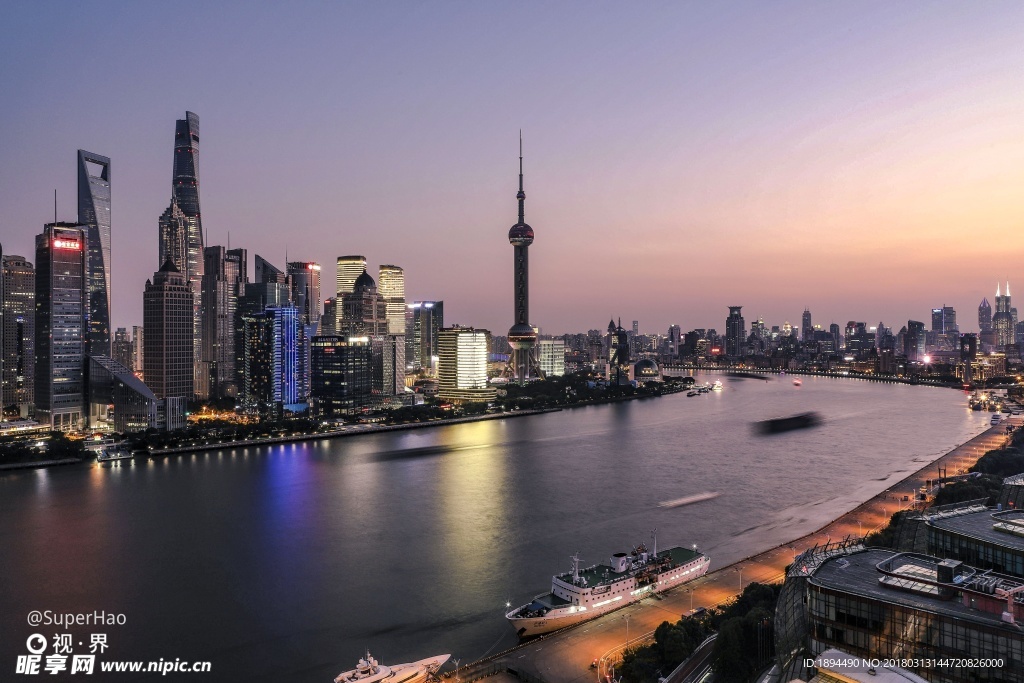 上海黄浦江夜景