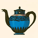 欧美复古茶壶 装饰油画