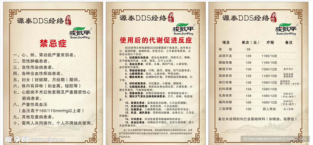推拿 调理 酸碱平 展板