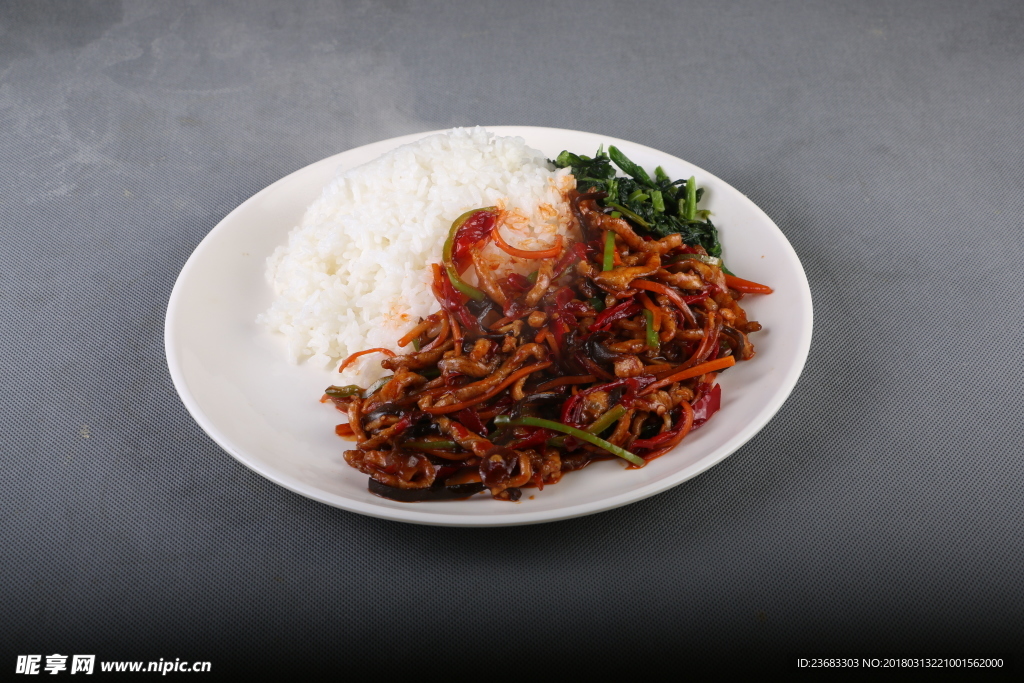 鱼香肉丝饭美食图片素材