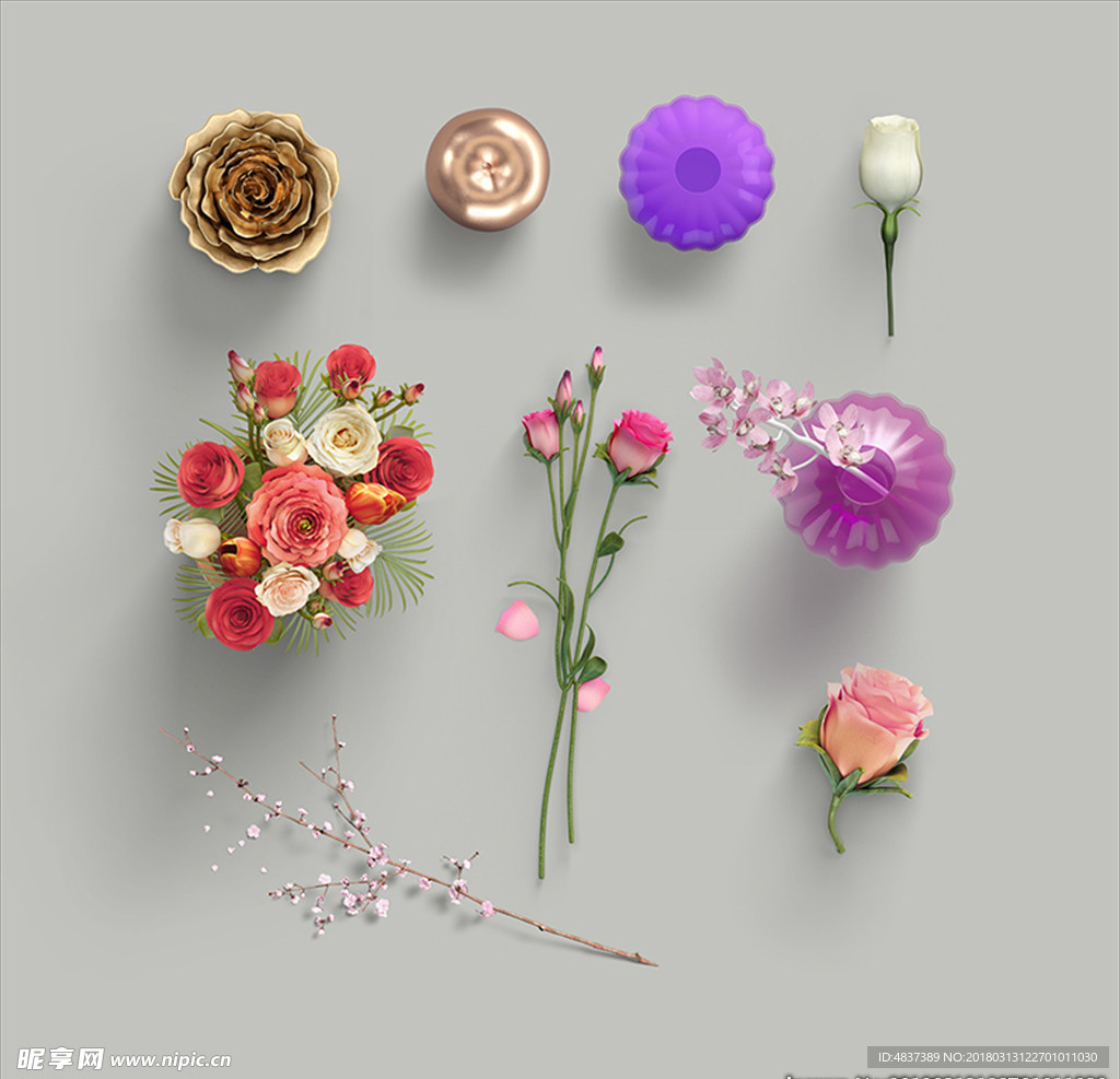 花朵 物品摆件