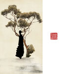 中国风古风工笔画影楼相册模板