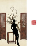 中国风古风工笔画影楼相册模板