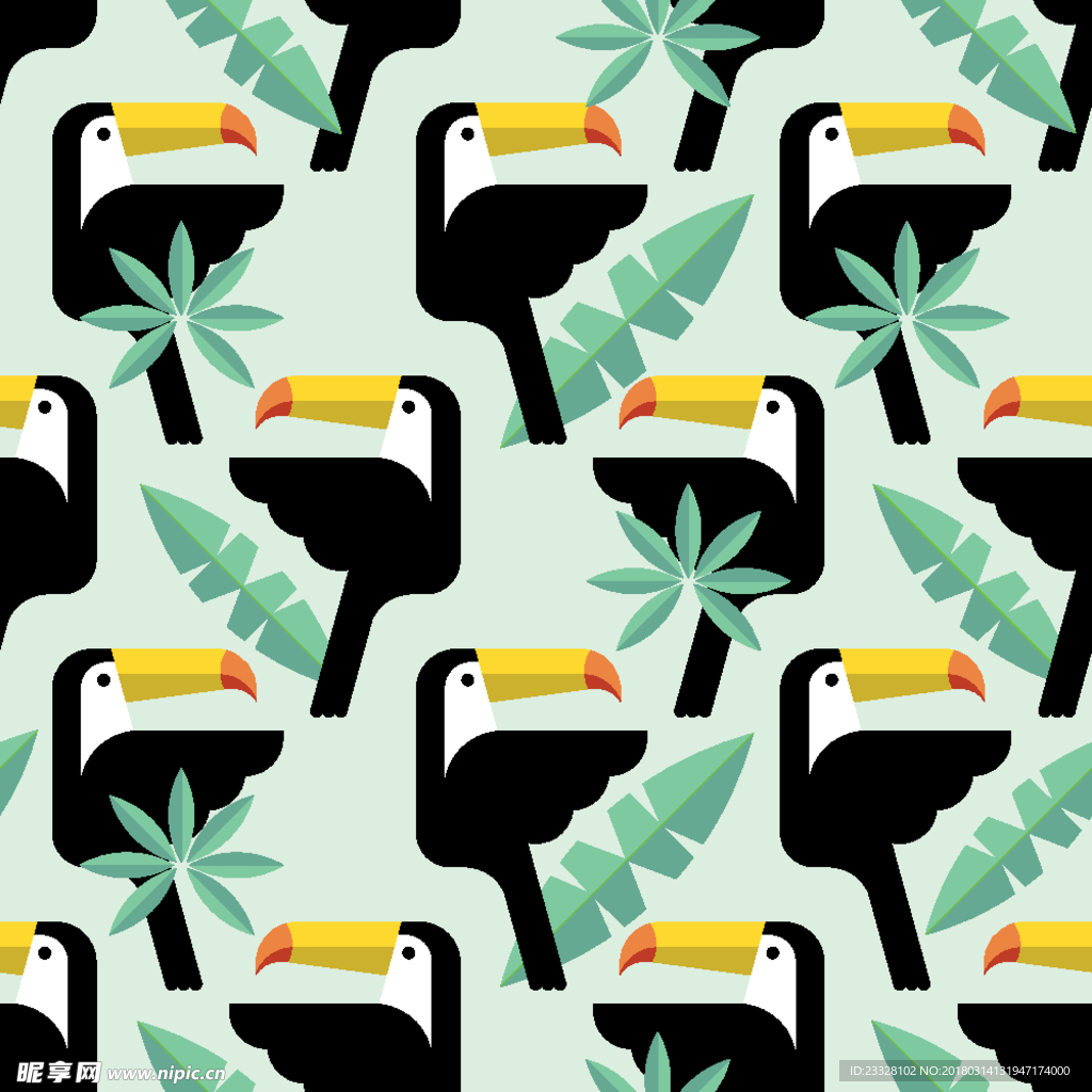 无缝印花墙纸图案