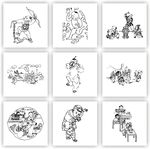民俗矢量人物 民间传统文化