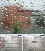 玻璃雨滴通用ppt模板