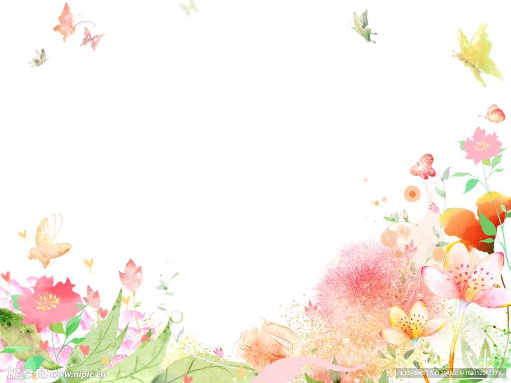蝴蝶 花 花园