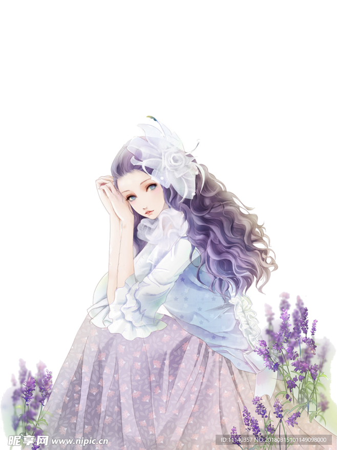 女生绘图