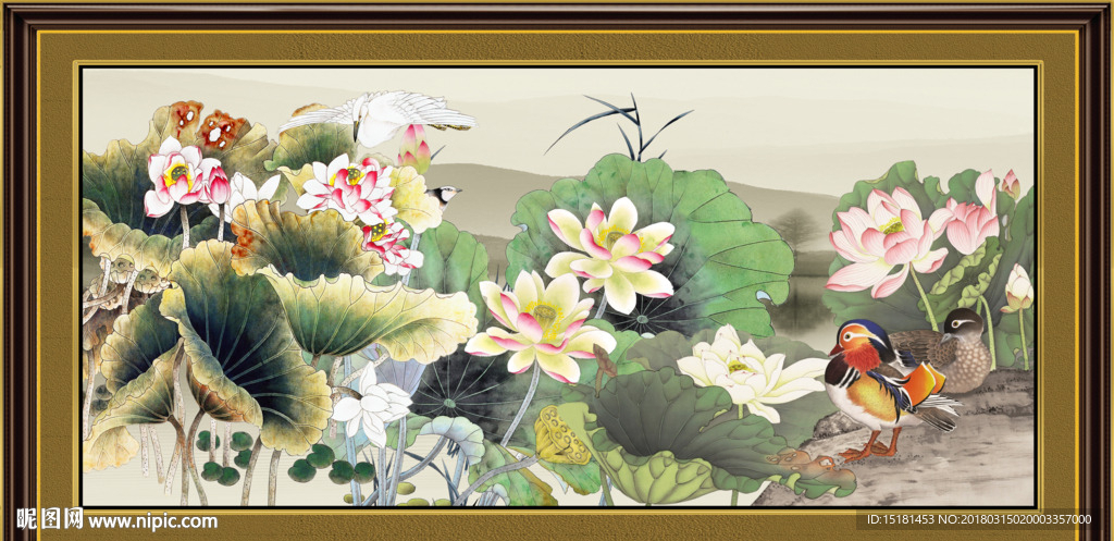 荷花图