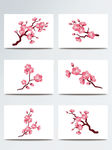桃花素材手绘桃花ai设计