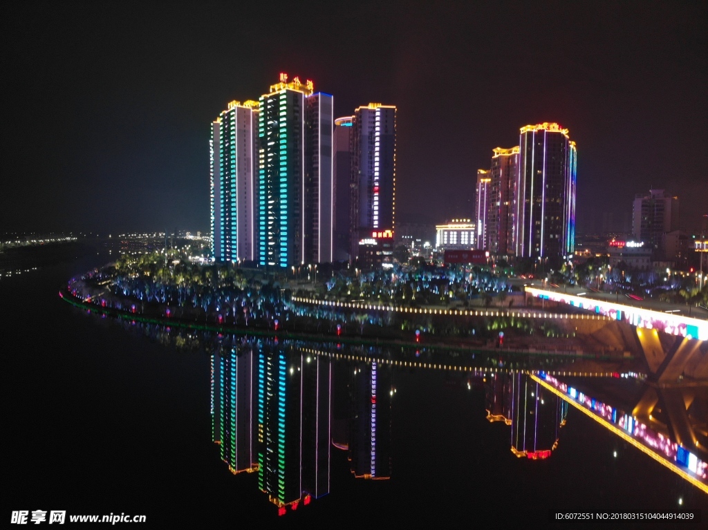 舞水二桥夜景