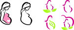 美容瑜伽logo矢量图标