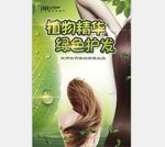 绿色植物养发护发健康洗发水海报