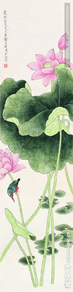 龚文祯  花鸟画