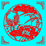 莲年有余剪纸