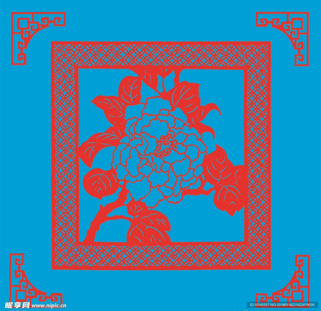 花卉剪纸