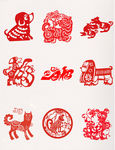 新年剪纸画