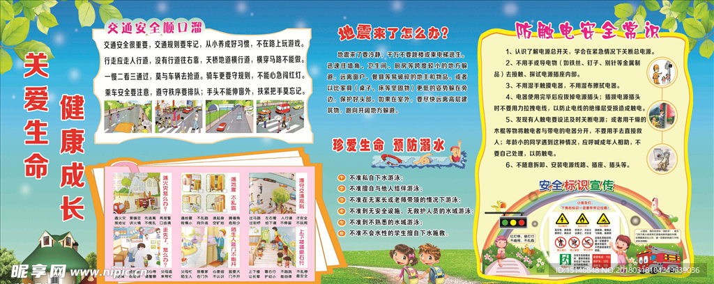 学校安全教育栏