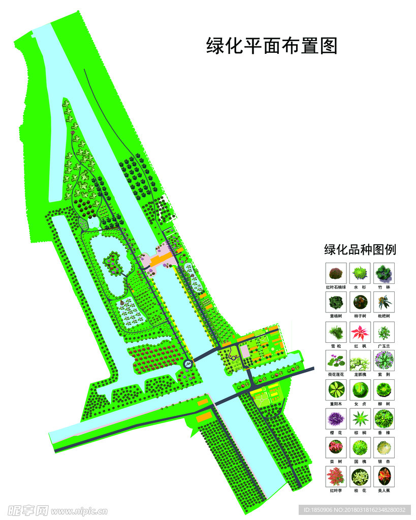 绿化平面效果图