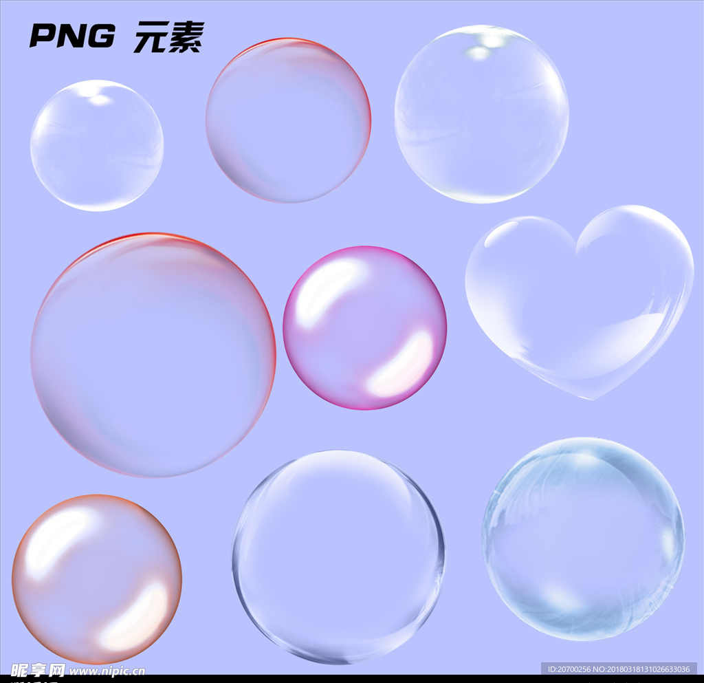 气泡免扣素材元素