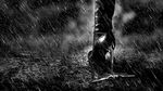 雨中的靴子