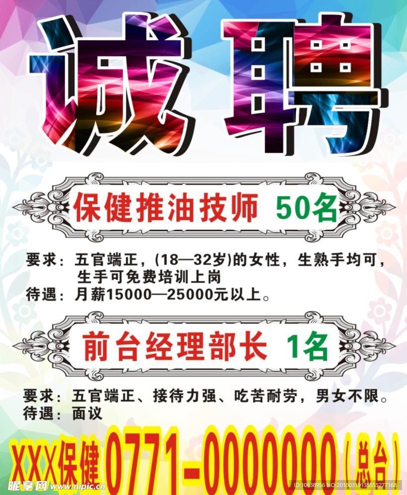诚聘 招工 海报 招人 人才