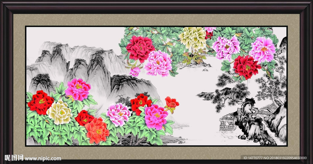 国画牡丹