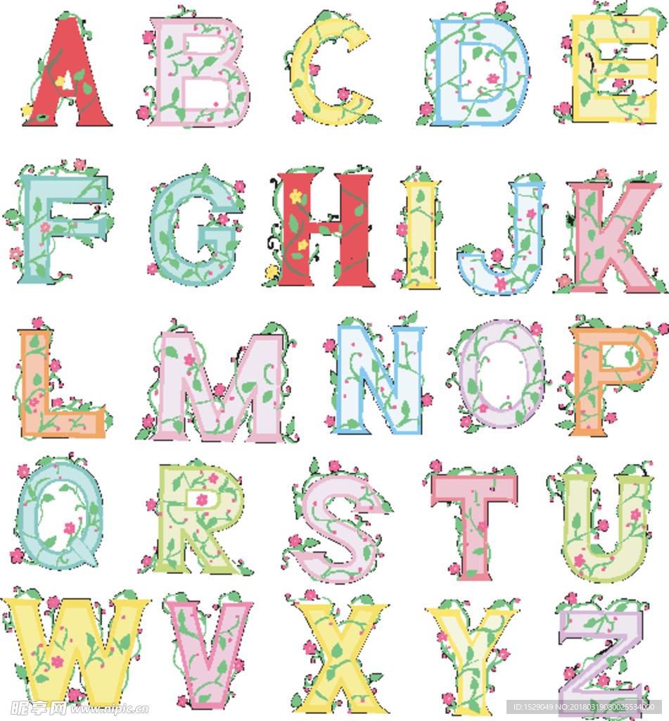 英文字母字体设计