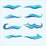 八款抽象的水纹波浪