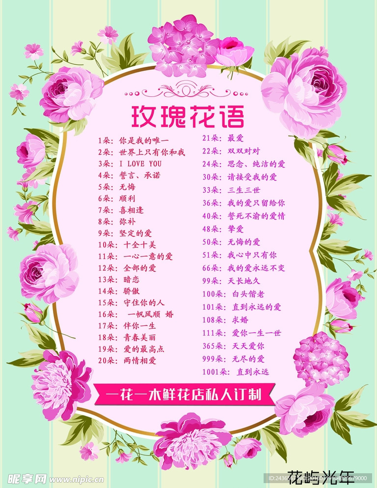 玫瑰花语