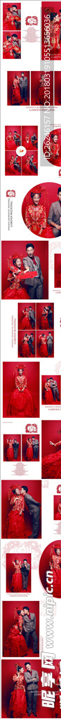 中国风婚纱影楼摄影相册模板图片
