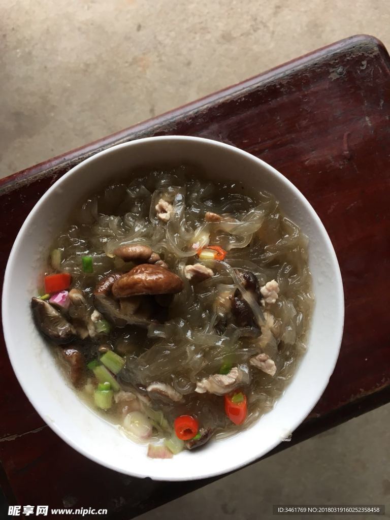 香辣肉丝薯粉丝