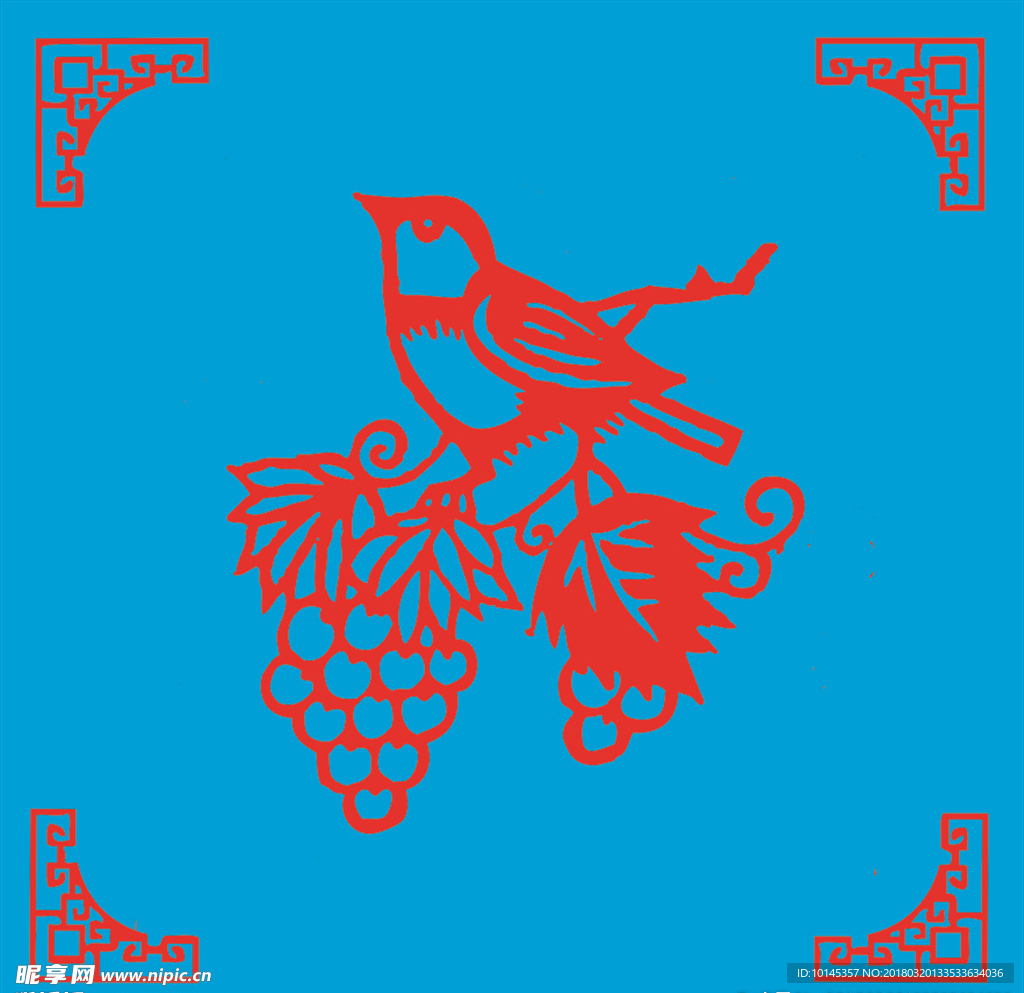 鸟剪纸