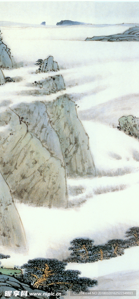山水条幅