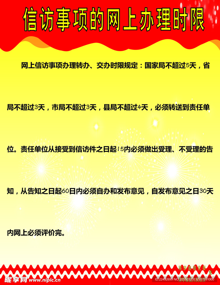 信访事项的网上办理时限