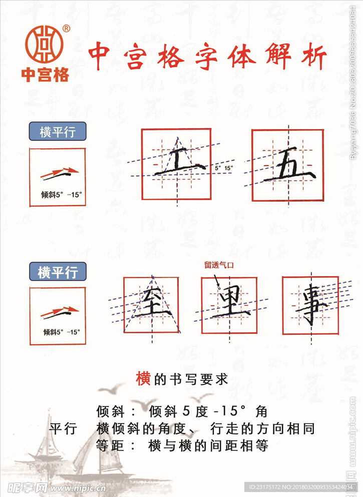 中宫格字体解析