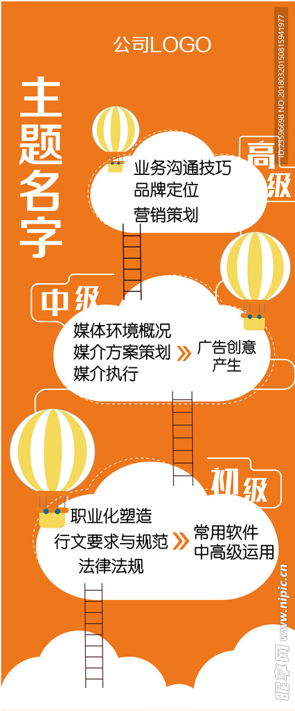 课程教育易拉宝