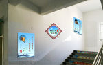 校园文化 校园楼梯展板