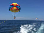 蓝天 降落伞 海水