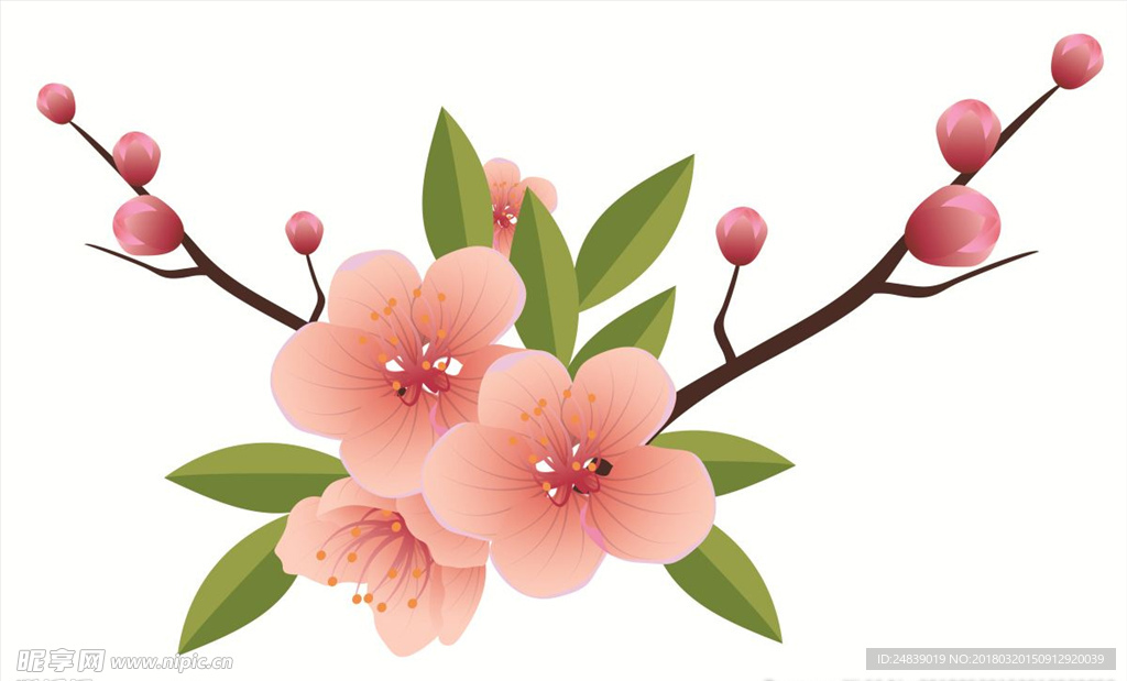 春天桃花节樱花PSD