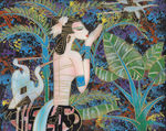 云南名族风情人物画