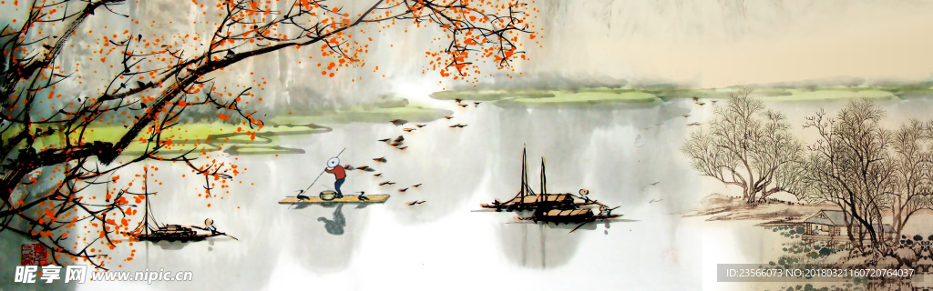 江南风景装饰画