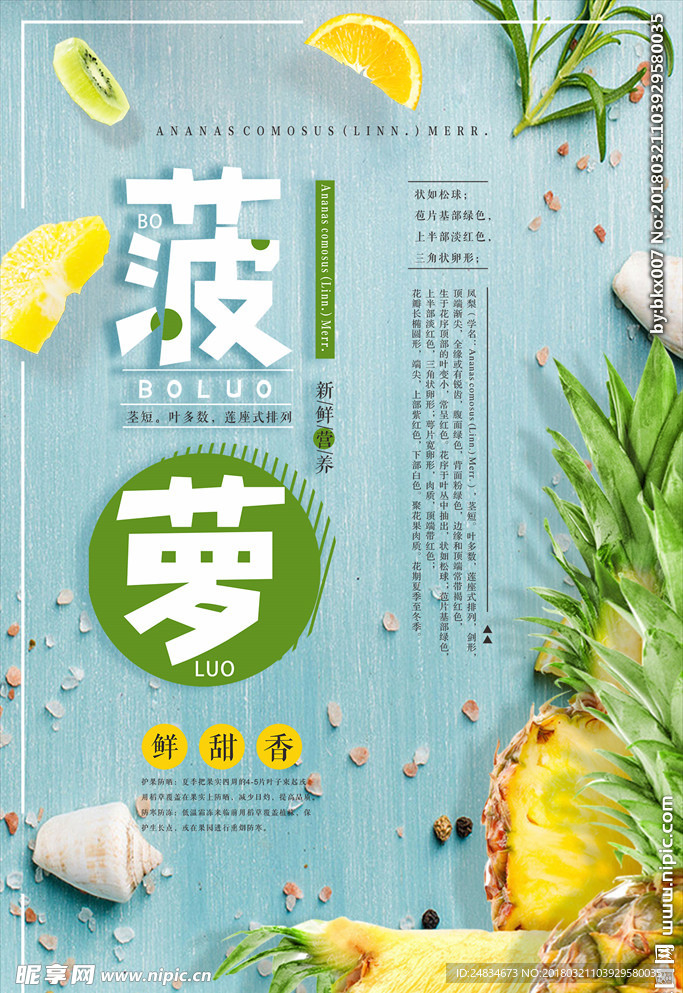 菠萝海报