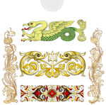 金色图案边框图片