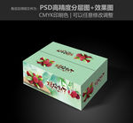 杨梅包装 杨梅水果箱 展开图