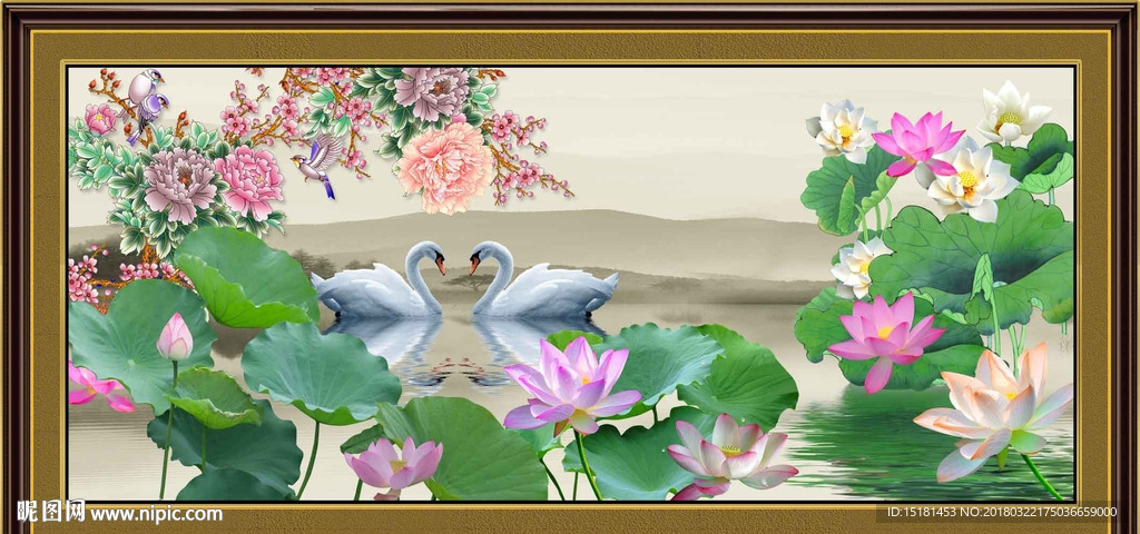 荷花图