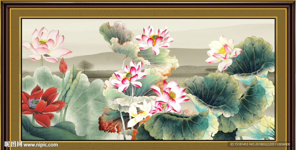 荷花图