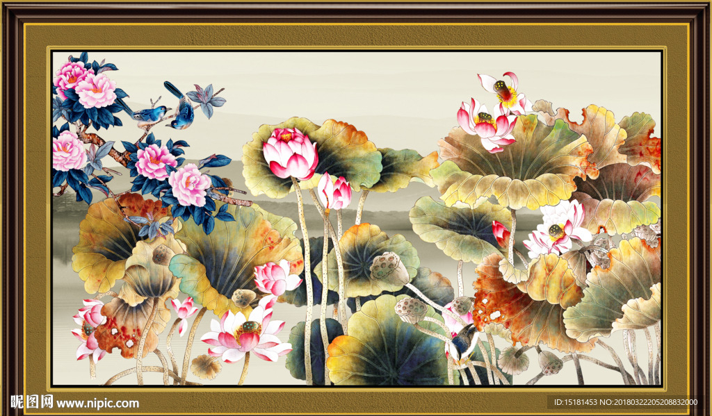 荷花图
